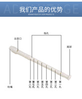 Chinese Musical Instrument Cheap Price White Color 8 Holes Student Children Flute Recorders pp Material OEM