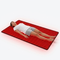 Matras Terapi Cahaya Merah 560 LED untuk Seluruh Tubuh 2215*700mm, Pad Terapi Inframerah 660nm 850nm, Perangkat Kesehatan Berdaya Tinggi