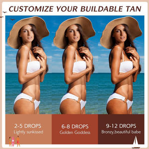 Huile scintillante biologique 100ml pour le visage et le corps Hydratant léger et longue durée avec spray bronzant naturel à l'aspect doré - Product Image 6