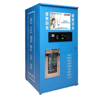 Máquina expendedora de agua de acero de grado alimenticio de 400G y 5 galones, moderna, tipo quiosco individual, para recarga de agua de 1 litro para gimnasios y deportes.