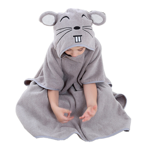 Michley personnalisé 100% coton enfants garçons peignoir filles dessin animé Animal enfants serviette à capuche - Product Image 1