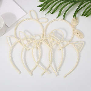 ربطة رأس بسيطة مقوسة أنيقة لؤلؤية القط - Product Image 1