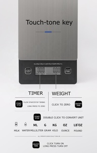 Mojae <span class=keywords><strong>New</strong></span> LCD hiển thị thép không gỉ ABS 2kg nhà bếp cà phê quy mô với bộ đếm thời gian - Product Image 5