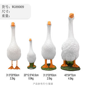 Factory Large Farm Lifelike Animal <strong>Duck</strong> Waterproof Yard <strong>Garden</strong> Home Porch Decor Resin Statue Goose Figurine - Product Image 5