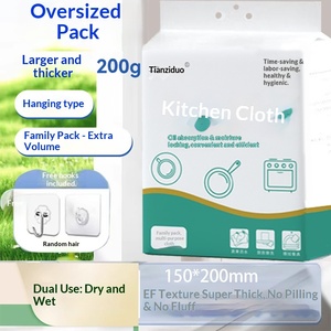 Tianziduo – Chiffon de nettoyage jetable en tissu non tissé épaissi, double usage (humide et sec), à suspendre, pour cuisine - Product Image 5