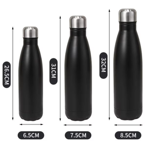 กระติกน้ำสุญญากาศแบบพกพา ขนาด 350 มล. 500 มล. 750 มล. 1000 มล. (17 ออนซ์)  ทำความสะอาดง่าย สำหรับสำนักงานและกิจกรรมกลางแจ้ง  พร้อมสกรีนโลโก้ได้ - Product Image 1