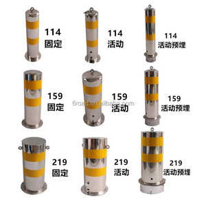 <span class=keywords><strong>Dia</strong></span> 219*500mm poste de seguridad de acero inoxidable alto, bolardos de tráfico, barrera de estacionamiento - Product Image 6