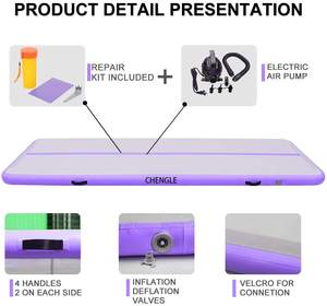 Vente en gros de <span class=keywords><strong>trampoline</strong></span> gonflable en PVC Airfloor fabricant d'airtrack intérieur <span class=keywords><strong>trampoline</strong></span> gonflable Airtrack de taille bon marché - Product Image 3