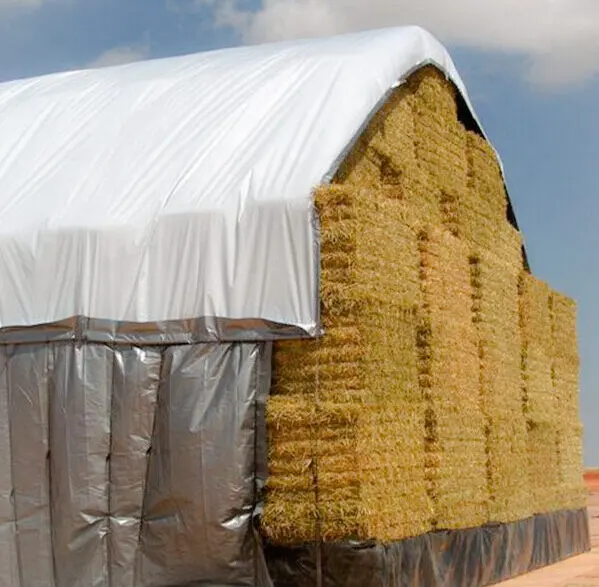 Lona tejida de PE de alta calidad, cubierta impermeable para techos, lonas de heno PE