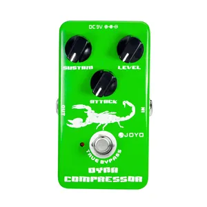 JOYO JF-10 klasik bas gitar dinamik kompresör etkisi pedalı elektrikli pedallar gerçek Bypass