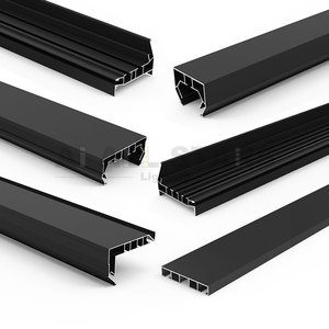 Profils en aluminium pour plafond tendu, profilés souples pour plafond de maison d'hôtes, luminaires LED à double rail, rideaux, profilés en aluminium - Product Image 2