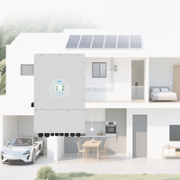 Kit Solaire Complet deye 5kW 6kW 8kW, Système Solaire Hybride avec Onduleur et Panneaux Solaires MPPT, Batteries Lithium-Ion pour Usage Domestique