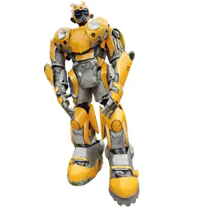 Robot Transformer LED Realistis Dewasa, Kostum Ukuran Hidup LED 2.6 Meter untuk Dewasa