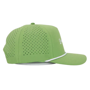 Casquette de baseball en polyester à 5 panneaux avec logo personnalisé Casquette de baseball de golf de performance imperméable et sportive en plein air Casquette de baseball avec trou découpé au laser - Product Image 3