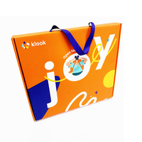 Cajas de Envío Impresas a Color, Reutilizables, Portátiles e Impermeables de Lujo, con Bolsas de Regalo de Cartón con Asa