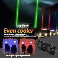 Fouet Laser Radian Lumières RGBW Laser Pod Antenne Interrupteur À Bascule Lumière Fouet Avec Laser pour Camion ATV UTV Cam