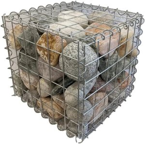 Panier <span class=keywords><strong>gabion</strong></span> soudé revêtu de Galfan pour mur de soutènement paysager, clôture décorative en treillis métallique rempli de pierres pour bordures de jardin - Product Image 5