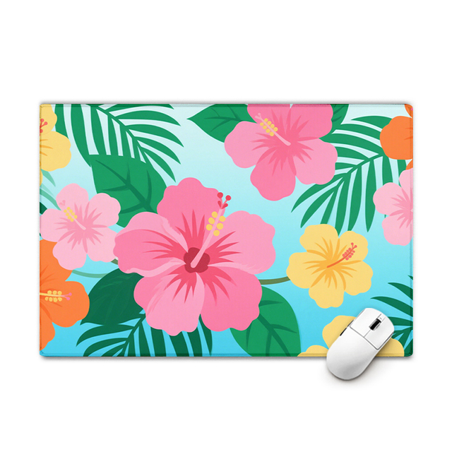 Custom Design Printed Cherry Gaming Desk Mat Mouse Pad Cute Kawaii Non-Slip Desk Mat for Office Gaming