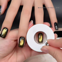 Outil magnétique rotatif à absorption automatique pour nail art, aimant puissant pour effet œil de chat, marque privée