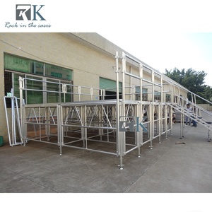 Plataforma de Escenario Portátil de Aluminio, Escenarios Móviles con Altura Ajustable y Capacidad de Carga de 750 kg/m² - Product Image 5