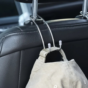 Crochet de siège auto en gros, accroche-sac dissimulé pour appuie-tête, organisateur d'accessoires pour sacs à main, sacs de courses et manteaux - Product Image 4