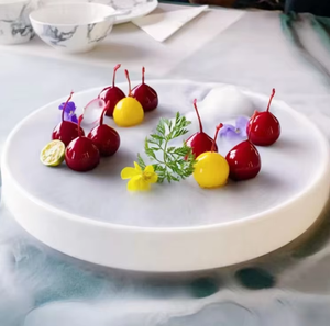Assiettes de service HCMA noires A5 en mélamine incassable, surface mate écologique pour plats de fruits de mer (<span class=keywords><strong>homard</strong></span>, crabe, glace carbonique), <span class=keywords><strong>plateau</strong></span> plat - Product Image 2