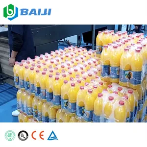 Otomatis 200bpm minuman jus air kelapa minuman panas mengisi mesin capping garis produksi