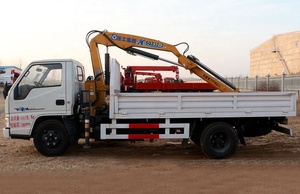 4*2 2吨JMC起重机卡车，折叠臂起重机安装车，卡车起重机2000kgs - Product Image 5
