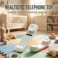 Téléphone parlant simulé pour l'éducation précoce des bébés, jouet musical de simulation, puzzle, aide pédagogique Montessori