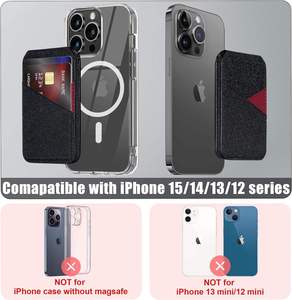 Cartera Minimalista de Cuero PU con Bloqueo RFID y Acabado de Espejo para iPhone y Tarjetas de Crédito - Product Image 3