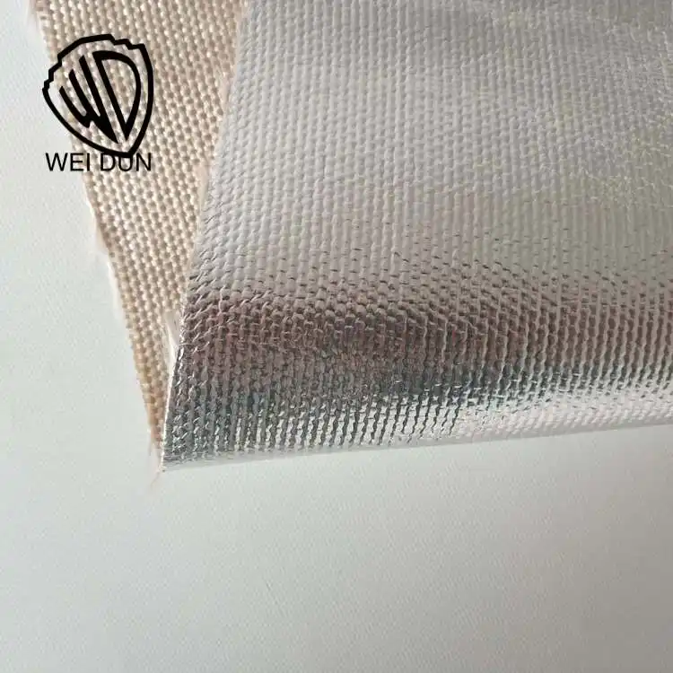 Alkali resistant waterproofing aluminum foil composite coated fiberglass cloth