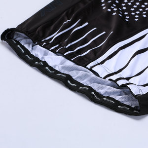 Combinaison de cyclisme imprimée douce pour la peau, unisexe, en jersey extensible, avec short anti-frottement à coussinets en gel, pour le vélo et les trajets quotidiens - Product Image 5