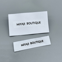 Étiquettes Personnalisées en Coton Biologique Pliées aux Extrémités, Étiquette Imprimée pour T-shirt, Logo Privé, Tissu Écologique, Étiquette Tissée pour Vêtements