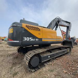 Excavatrice Hyundai R305LC 9T 30 tonnes d'occasion avec moteur Cummins Tier 4 Final et DPF DEF, conforme aux normes US et EU pour projets 2024 - Product Image 1