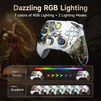 Manette de jeu sans fil 2025 Easy Speed Horse EasySMX X15 Cool RGB avec vibration, programmation de macros et connexion trois modes pour