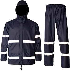 Combinaison <span class=keywords><strong>de</strong></span> <span class=keywords><strong>pluie</strong></span> en tricot PU <span class=keywords><strong>de</strong></span> haute qualité imperméable imperméable vestes <span class=keywords><strong>de</strong></span> sécurité travail réfléchissant pêcheur imperméables pour la <span class=keywords><strong>pluie</strong></span> - Product Image 6