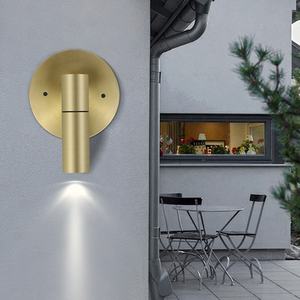 Low電圧高品質円形ベース防水真鍮風景屋外ウォールライトガーデンライト - Product Image 4