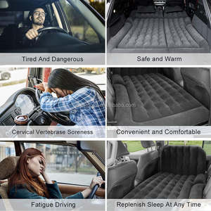 Wholesale Custom SUV Travel <b>Car</b> Air Bed Black Beige Grey PVC Flocking Inflatable <b>Car</b> Air <b>Mattress</b> for <b>Car</b> - Product Image 3