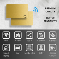 OEM/ODM NFC Carte PVC Shimmer Carte de visite numérique pratique paiement sans contact NFC Carte de visite 13.56MHZ argent or
