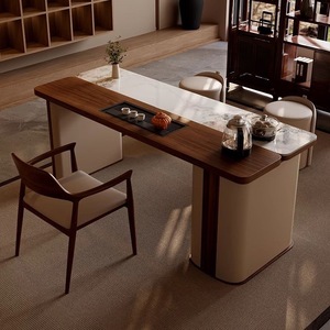 <b>Tea</b> Table And Chair Set Solid Wood Modern Minimalist Style For Living Room Office Home Use - Product Image 2