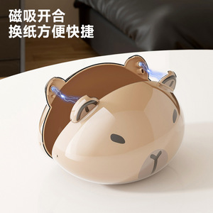 Tissue Box <b>Bear</b> Shape Waterproof Multi Purpose Home Car Desk Decorative Napkin Holder - Product Image 2