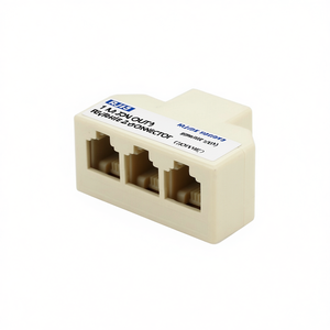 Rj11 Telephone <b>Splitter</b> 1 In 3 Out Female 2 Pole Connector For Phone Line Extension - Product Image 2