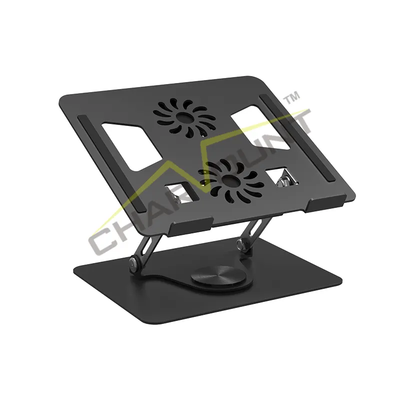 Charmount Hoge Kwaliteit 360 Graden Draaibare Ergonomische Laptop Riser Stand Tablet Pad Stand Laptop Houder Stand Met Koelventilator