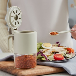 Glass Spice Jars Spice Containers Spice Bottles Mini Seasoning Storage Jars with Flapper Condiment <b>Pots</b> - Product Image 4