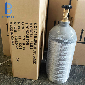 Bombole di Gas CO2 con valvole: omologato DOT3AL, alta pressione 1800psi/124Bar, alluminio-dimensioni 2.5lb, 5lb, 15lb, 20lb - Product Image 4