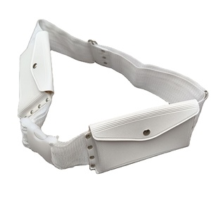 Blanc musulman hommes Ihram <span class=keywords><strong>ceinture</strong></span> pour pèlerinage bon prix tissu pour boucle <span class=keywords><strong>avec</strong></span> résine <span class=keywords><strong>deux</strong></span> poches fer imprimé Logo - Product Image 4