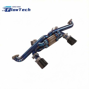 ท่อไอเสียไทเทเนียมแบบ High-Flow พร้อมวาล์ว  แบบ Axle-Back  ปลายท่อคู่เดี่ยว สำหรับ Porsche 718 GT4 RS 4.0L - Product Image 6