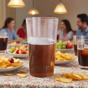 Gobelets en plastique réutilisables pour avion, de qualité supérieure, résistants aux chocs, légers, élégants, transparents comme du cristal - Product Image 2
