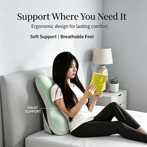 US 2-Piece Pack <b>Soft</b> Quilted Washable Polyester Fiber Adjustable Wedge Reading <b>Pillows</b> with Large Backrest for Sitting Up in Bed - Product Image 3