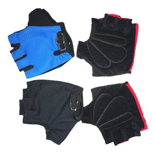 Guantes de Ciclismo de Medio Dedo F, Negros, Rojos y Azules, Unisex, para Adultos, Entrega Rápida - Product Image 4
